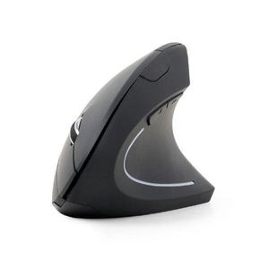 Ratón inalámbrico ergonómico vertical, 6 botones, color negro, diseño vertical que reduce la tensión en la muñeca. - Product Image 1