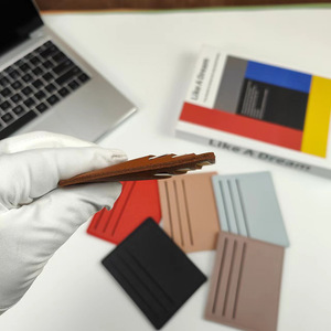 Thẻ Chủ Đồng Xu Pouch Trường Hợp Túi Ví Mỏng Ngân Hàng Thẻ Tín Dụng ID Tổ Chức Phụ Nữ Người Đàn Ông Mỏng Kinh Doanh Thẻ Công Suất Lớn Ví - Product Image 2