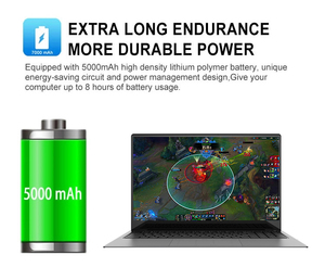 คอมพิวเตอร์แล็ปท็อปสำหรับเล่นเกมประสิทธิภาพสูง,คอมพิวเตอร์สำหรับเล่นเกม Core I5 I7 8GB RAM 256GB 512GB SSD RGB Gamer <span class=keywords><strong>Notebook</strong></span> PC คอมพิวเตอร์ - Product Image 6