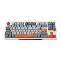 OEM ODM Tri-Mode Wireless USB-C Hot-Swappable Switch PBT Keycaps RGB Backlit Anti-Ghosting 80% TKL Mechanical Keyboard