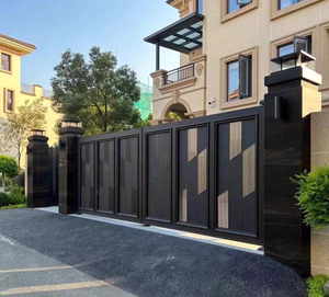 Puerta <span class=keywords><strong>de</strong></span> entrada Grand Estate, puerta principal <span class=keywords><strong>de</strong></span> hierro forjado y cobre, VALLA <span class=keywords><strong>DE</strong></span> DECLARACIÓN arquitectónica para propiedades exclusivas - Product Image 4