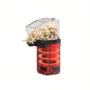 Mini máquina para hacer palomitas de maíz de 1200W con aire caliente, 8 tazas, sin aceite, con calentador de mantequilla para uso doméstico - Product Image 1