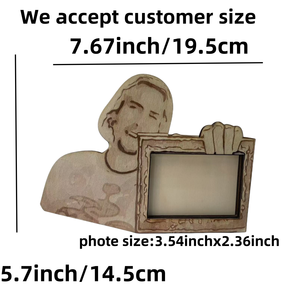 <span class=keywords><strong>Cadre</strong></span> photo en bois imprimé UV fait main, cadeau <span class=keywords><strong>personnalisé</strong></span> pour les meilleurs amis et les mariages, léger et durable - Product Image 3
