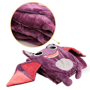 ผ้าห่มนุ่มและอบอุ่นลายค้างคาวการ์ตูนน่ารักแบบ2-in-1ผ้าห่มโยนสำหรับฤดูหนาวและตุ๊กตาสัตว์ของเล่น - Product Image 2