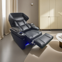 Luxuriöse Theater möbel Leder kino Einsitziger Sessel Villa Wohnzimmer Power Recliner Sofa Media Room Sofa