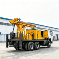 Foreuse pneumatique diesel montée sur camion pour puits d'eau, machine de forage de puits pour forage à la boue et à l'air