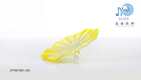 Lampes murales multicolores en verre soufflé, en forme de fleurs, assiettes en verre transparent soufflé, 2 pièces