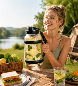 2L Oversized Portable Juicer Blender Cup Cordless Rechargeable Smoothie Maker for Outdoor Camping Picnic Sports Use - Product Image 3