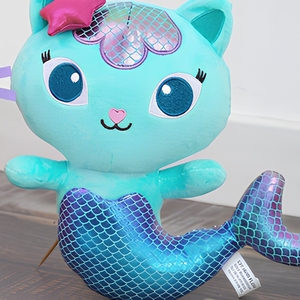 Peluche transfrontalière prête à l'emploi <span class=keywords><strong>Gabby</strong></span>'s Dollhouse : Sirène câlinant un chat - Product Image 6