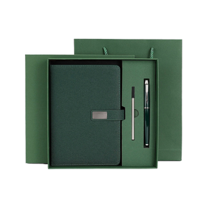 Ensemble de stylos et carnet de notes de luxe en cuir PU <span class=keywords><strong>fait</strong></span> <span class=keywords><strong>main</strong></span>, cadeaux d'affaires pour entreprises, articles promotionnels pour la fête <span class=keywords><strong>des</strong></span> pères, articles de conférence - Product Image 3