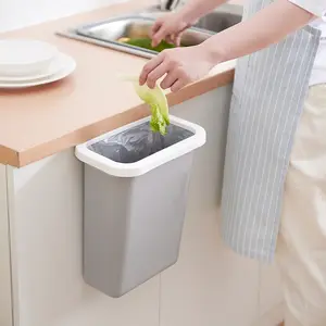 食器棚カウンタートップ用のシンク下プラスチック壁掛けシンプルゴミ箱用キッチンコンポストビン