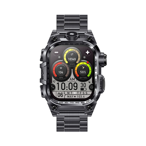 Nouvelle <span class=keywords><strong>montre</strong></span> intelligente en métal I121 pour hommes, écran <span class=keywords><strong>de</strong></span> 2,01 pouces, batterie <span class=keywords><strong>de</strong></span> 650 mAh, lampe <span class=keywords><strong>de</strong></span> poche, appel BT, fréquence cardiaque, assistant vocal, <span class=keywords><strong>montre</strong></span> <span class=keywords><strong>de</strong></span> fitness - Product Image 2