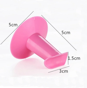 Soporte de soporte para dedos de Arte de uñas Rosa Blanco herramientas de uñas soporte de reposapiés de silicona - Product Image 2