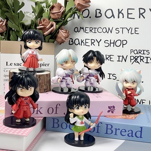 6 unids/set Q versión figurita muñecas animación <span class=keywords><strong>Inuyasha</strong></span> Higurashi Kagome Sesshoumaru Kikyo figuras de acción de juguete - Product Image 6