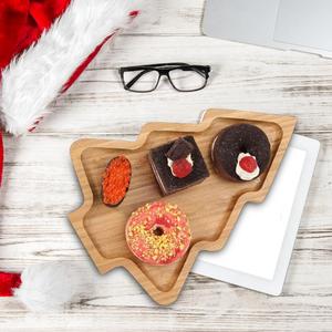 Di Natale di lusso piatto decorativo di Natale in legno che serve vassoio ornamento albero per la decorazione della casa per il Ramadan e di nozze - Product Image 6