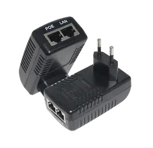 Network Adapter Supply Power Over Ethernet Dual Lan Port RJ45 Connector Poe Injector 12V 2A 24V 1A