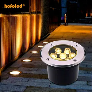 Hofoled 전문 지하 포장 빛 주차 빛 85-265V DC12V Led 피팅 플로어 램프 스팟 풍경