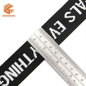 ผู้ผลิตสายรัดแบบมันเงา ขนาด 38 มม. สายรัดโพลีเอสเตอร์แบบกำหนดเอง สายรัดโพลีเอสเตอร์ลายแจ็คการ์ด สายสะพายกระเป๋าแบบทอ - Product Image 4