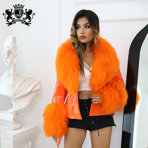 Cappotto di tendenza delle donne di moda giacca di vera <span class=keywords><strong>pelliccia</strong></span> di conchiglia antivento cappotto di <span class=keywords><strong>pelliccia</strong></span> invernale per giacca di pelle da ragazza rivestimento di <span class=keywords><strong>pelliccia</strong></span> - Product Image 3