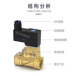 Vanne solénoïde pneumatique à action directe 2WA030/050/150-06/08 Corps en acier inoxydable avec structure pilote pour les fluides gazeux - Product Image 5