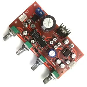 Audio amplifier LM1036 + NE5532 Preamp Amplifier Board with Treble Bass Balance Volume Adjustment Single-Supply Operation