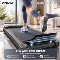 Tapis roulant électrique compact, fin, portable, silencieux, avec absorption des chocs, inclinaison manuelle, télécommande, écran LED, calories, pour la maison