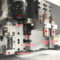 All-in-One CNC-Flach betts chneide maschine zum Verpacken von werkseitigen Geschenkbox-Plottern mit Siemens PLC Delta Gear Engine
