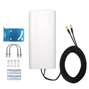 Antena de Panel 4G LTE MIMO de Alta Ganancia 12DBI Vertical RHCP, Amplificador de Señal Móvil <span class=keywords><strong>e</strong></span> <span class=keywords><strong>Internet</strong></span> 4G, Modelo FS-O6, Cables de 15m/20m - Product Image 3