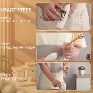 Outil d'agitation de café en plastique à piles Agitateurs de boisson électriques Agitateurs de café personnalisés <span class=keywords><strong>Mousseur</strong></span> à <span class=keywords><strong>lait</strong></span> électrique - Product Image 4