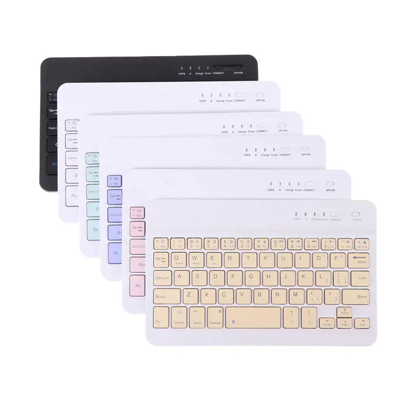 Горячая продажа Беспроводная BT перезаряжаемая клавиатура для планшетных ПК ноутбук телефон клавиатура и мышь