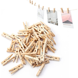 Mini 1 <span class=keywords><strong>épingles</strong></span> <span class=keywords><strong>à</strong></span> pince en <span class=keywords><strong>bois</strong></span> 50pcs petits vêtements <span class=keywords><strong>épingles</strong></span> <span class=keywords><strong>à</strong></span> photo pour tenture murale polie pour artisanat Arts Cocktails affichage d'œuvres d'art - Product Image 1