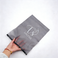 Bolsas de Embalaje con Cierre Zip para Ropa con Impresión UV Personalizada, Bolsas Autosellables de PE, Bolsas de Plástico Transparente Mate Esmerilado con Cierre