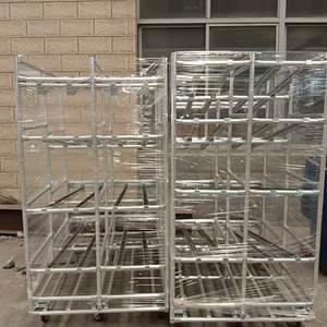 गोदाम एल्यूमीनियम गोदाम मिश्र धातु पाइप रोलर रैक प्रणाली/रोलर ट्रैक/गुरुत्वाकर्षण प्रवाह रैक - Product Image 2