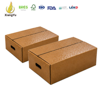 Boîte à viande personnalisée de 5 kg en carton ondulé ciré, emballage étanche pour viande congelée, fruits de mer, logistique de la chaîne du froid, fournisseur