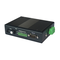 Industrial RS232 RS485 RS422 Data seri ke Fiber Extender 3 in 1 RS-232/485/422 Data seri ke konverter Modem serat optik
