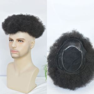 Perruque afro bouclée explosive en PU MONO 4mm 6mm, <span class=keywords><strong>modèle</strong></span> 03, 10x8 pouces, entièrement tissée à la main, logo personnalisé - Product Image 2