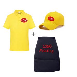 Il tuo Logo su misura Polo t-Shirt manica corta Chef cameriere uniforme <span class=keywords><strong>da</strong></span> <span class=keywords><strong>lavoro</strong></span> camicia cameriera uniforme ristorante <span class=keywords><strong>per</strong></span> Pizza <span class=keywords><strong>Bar</strong></span> austriaco - Product Image 4