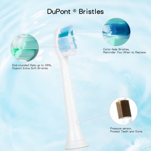 Cepillo de Dientes Eléctrico Sónico Real con 12 Ajustes de Intensidad, Recargable Rápido, Resistente al Agua IPX7 para Adultos, con 42000 <span class=keywords><strong>VPM</strong></span> y 3 Cabezales de Cepillo - Product Image 2