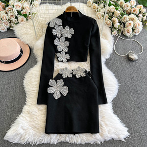 <span class=keywords><strong>ชุด</strong></span><span class=keywords><strong>เด</strong></span><span class=keywords><strong>รส</strong></span>แฟชั่นสไตล์ยุโรปและสหรัฐแบบใหม่ชุดกระโปรงสั้นทรงสลิมฟิตคอสูงของผู้หญิงไซส์ <span class=keywords><strong>M</strong></span> L XL สไตล์ยุโรปและ US - Product Image 2