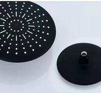 Robinets de bain-douche modernes en laiton en acier inoxydable Ensemble de douche à effet pluie intelligente noir mat Chaud Froid Simplement conçu Hôtels Résidentiels