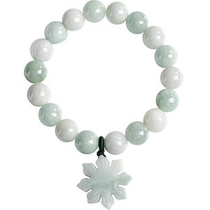 หยกเจไดต์ธรรมชาติ กำไลข้อมือหยก แฟชั่นเรียบง่าย UNISEX ของขวัญพร้อมใบรับรองการประเมินราคา SL91 - Product Image 5