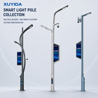 Poste de Alumbrado Público Inteligente XUYIDA, Poste Inteligente 5G Personalizado con Cámara CCTV, Pantalla LED y WiFi para Iluminación Exterior de Ciudades Inteligentes