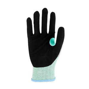 Guantes DE SEGURIDAD anticortes de fabricante ANSI con certificación CE, protección para manos XL de algodón reforzado con nitrilo de Doble Inmersión - Product Image 6