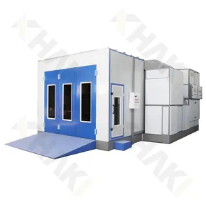 Factory Customized 7mx4m Diesel/Electric Heating Auto Spray Room Car Body Baking Oven Diesel Paint Booth Car Spray Booth