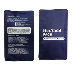 カスタム再利用可能なアイスバッグ温熱療法ラップ応急処置ホットコールドジェルパック鎮痛医療用再利用可能なポリエステルジェルホット