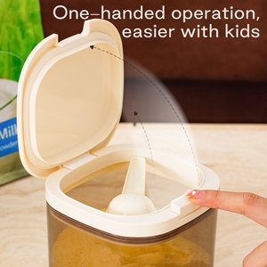 Anya Biểu Tượng Tùy Chỉnh Chống Ẩm Kín Bé Sữa Bột Dispenser Có Thể Thực Phẩm Cấp Nguyên Liệu Công Thức Sữa Bột Lon Với Muỗng - Product Image 2