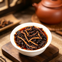 Mini-gâteau de thé Pu'er Shu fermenté aux écorces de mandarine séchées et mûres, 200g