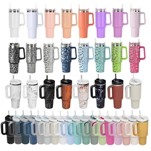 Taza de viaje aislada al vacío de acero inoxidable de doble pared con asa H2.0 vaso popular de aventura personalizado de 30oz 40oz - Product Image 1