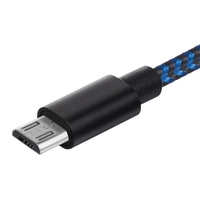 Kabel Data Transfer dan Pengisian Daya USB Micro Nylon Kepang Grosir untuk Perangkat Digital Android