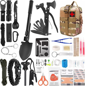 Kit di Sopravvivenza Regalo di Natale per Uomini e Donne, 251 Pezzi di Attrezzatura d'Emergenza, Kit di Pronto Soccorso, Borsa a Tracolla per Campeggio, Terremoti, Escursionismo, Attività all'Aperto, in Metallo - Product Image 6